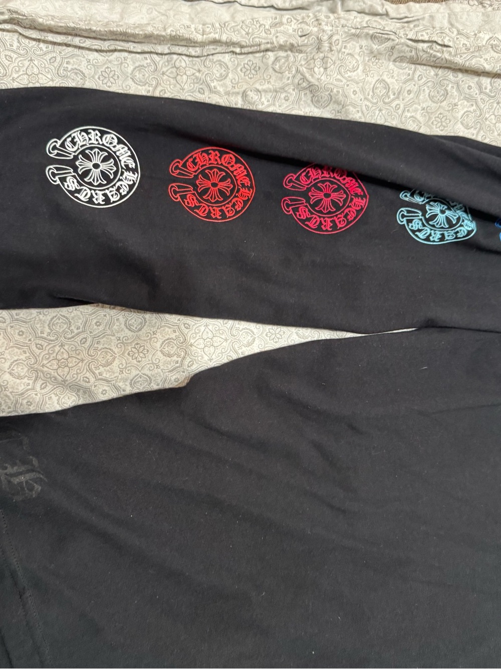 Chrome Hearts Black Logo Crewneck T-Shirt